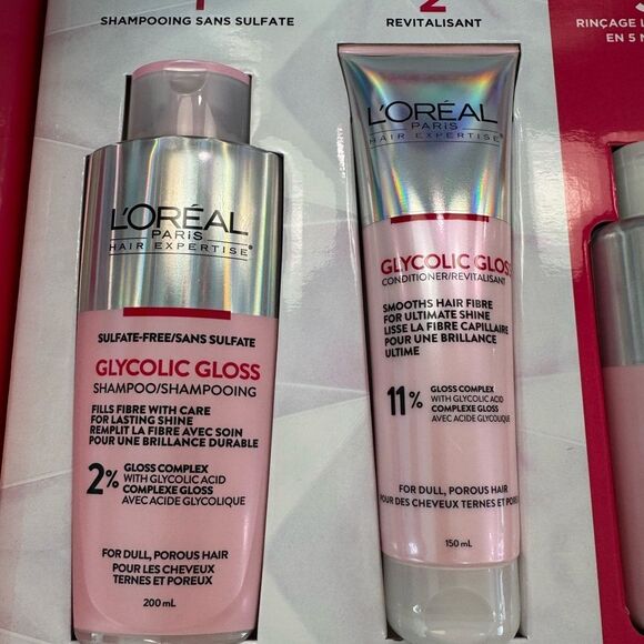L'Oreal Glycolic Gloss Hair Care Set - Picture 3 of 5